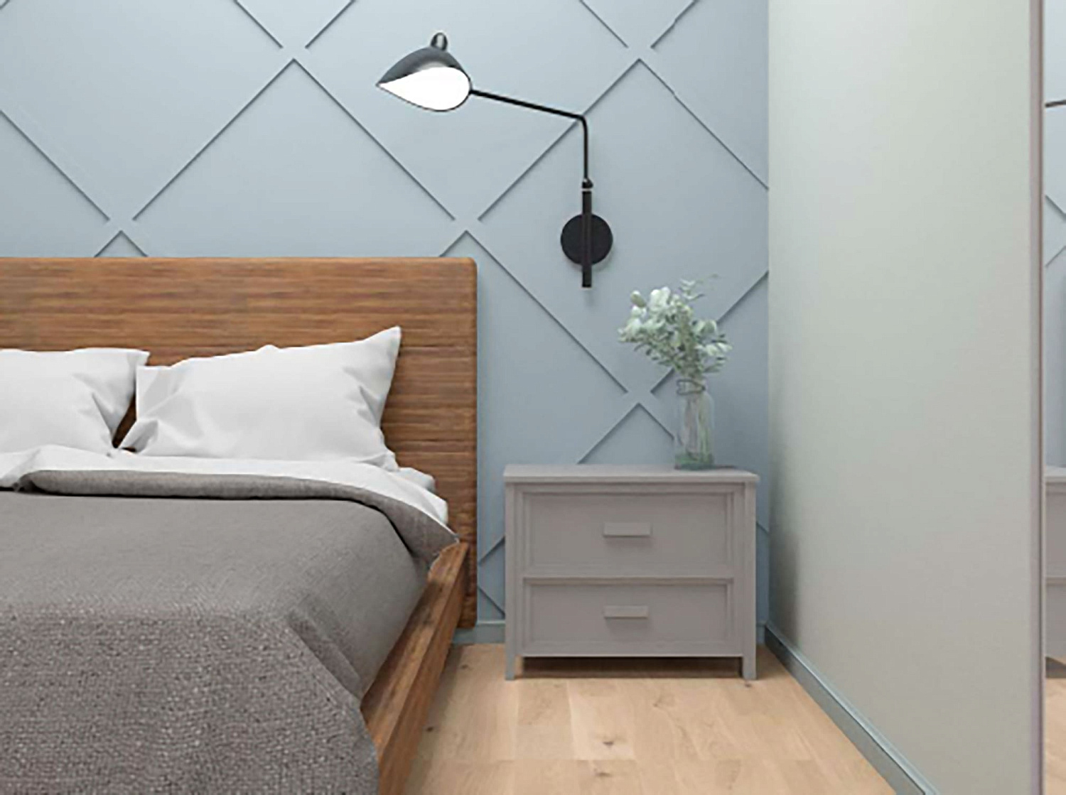 Типовой дизайн-проект однокомнатной квартиры ЖК на Троицкой (53 м2)